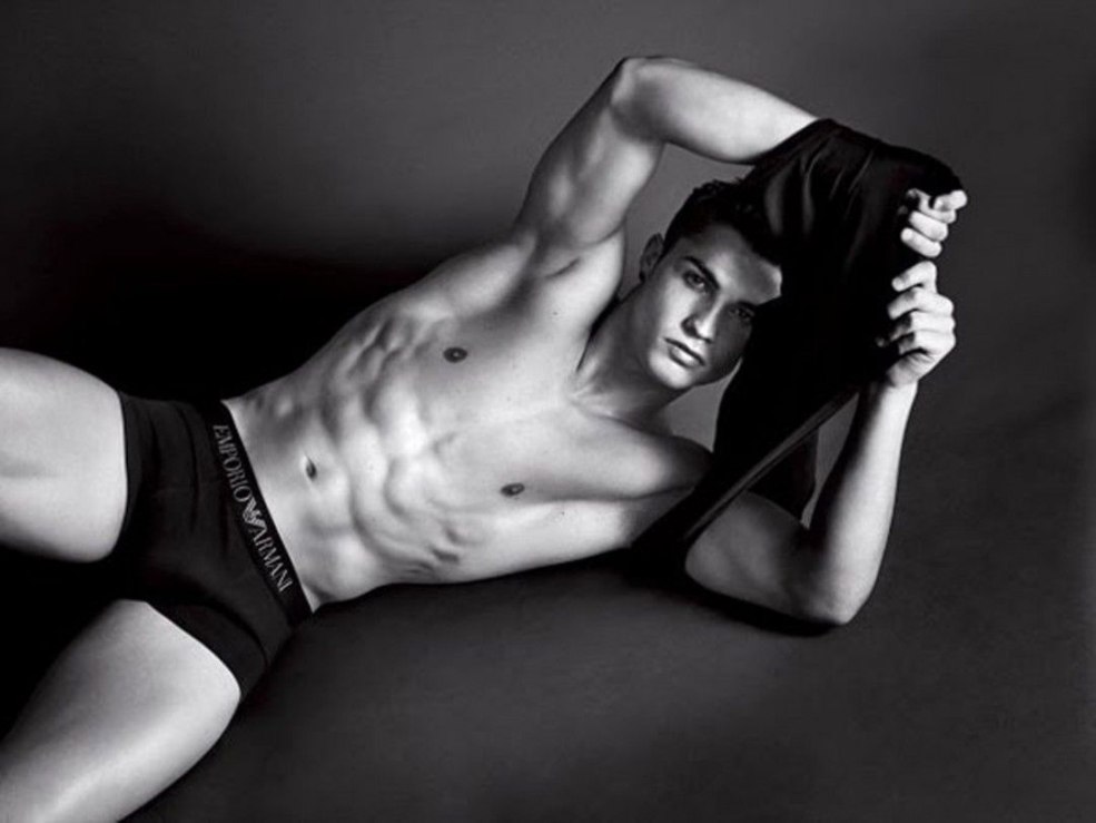 Cristiano Ronaldo dans une publicité pour les sous-vêtements