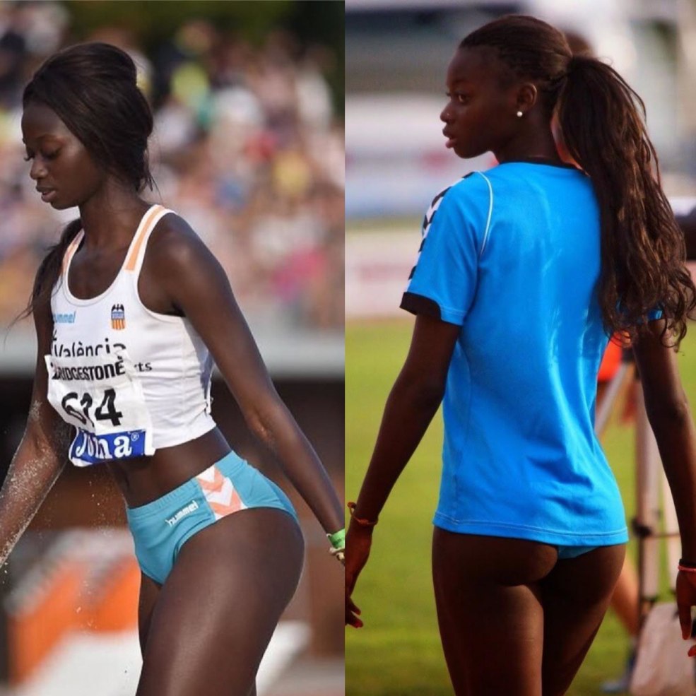 Fatima Diame dans une robe