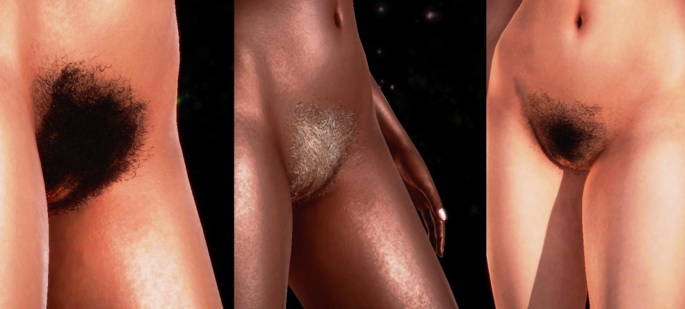 Exprification des pubis féminins