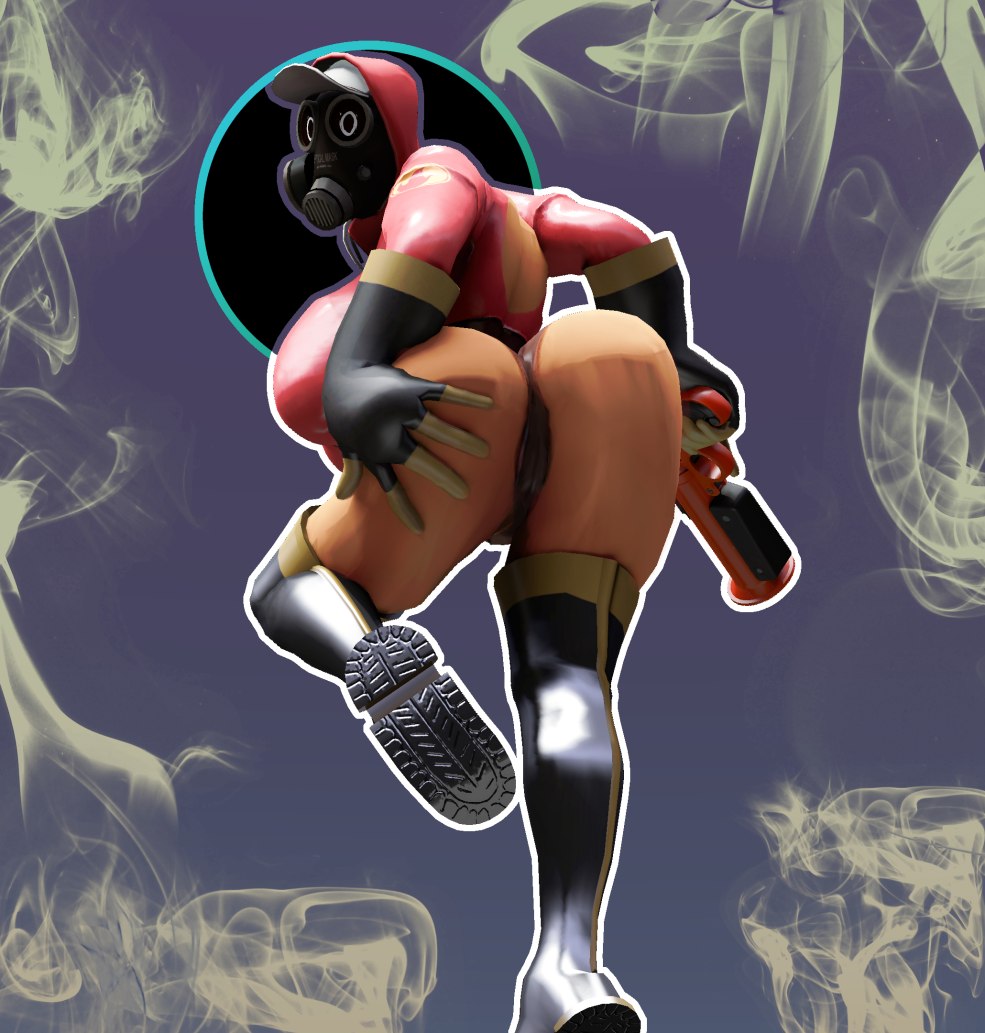 Femme et film soudé