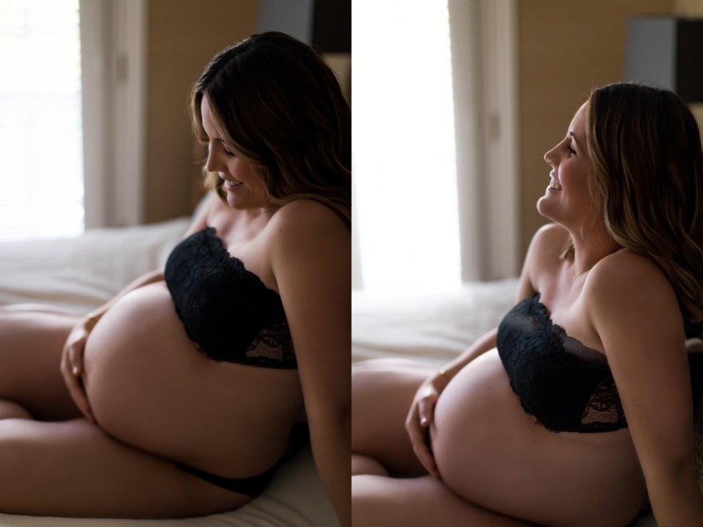 Belle photo d'une femme enceinte