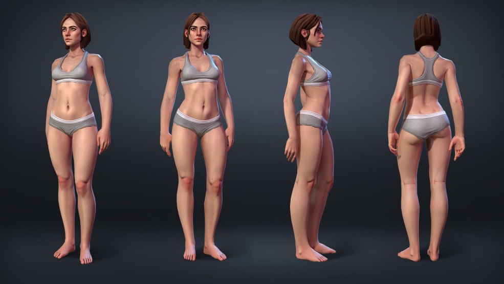 Modèle de moteur Unreal 5 de l'homme