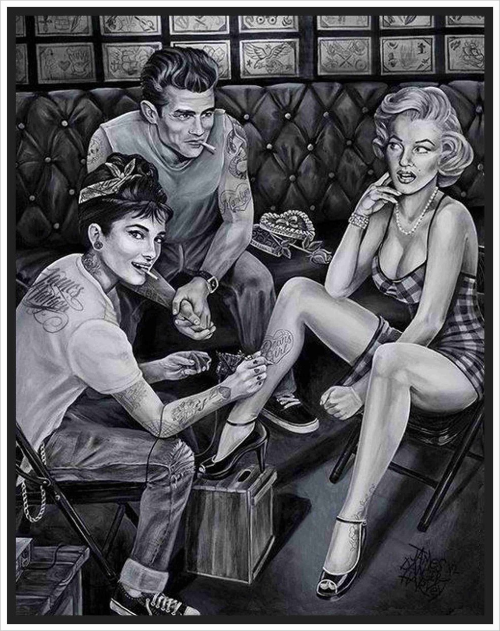 Audrey Hepburn et Audrey Tattoo