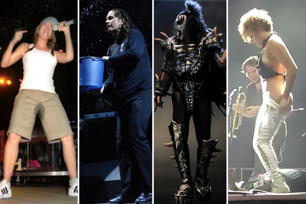 La fille fait chier en marge