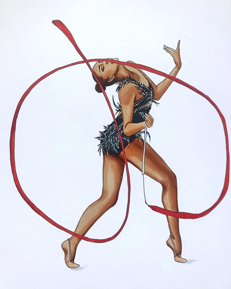 Modèle de gymnastique rythmique