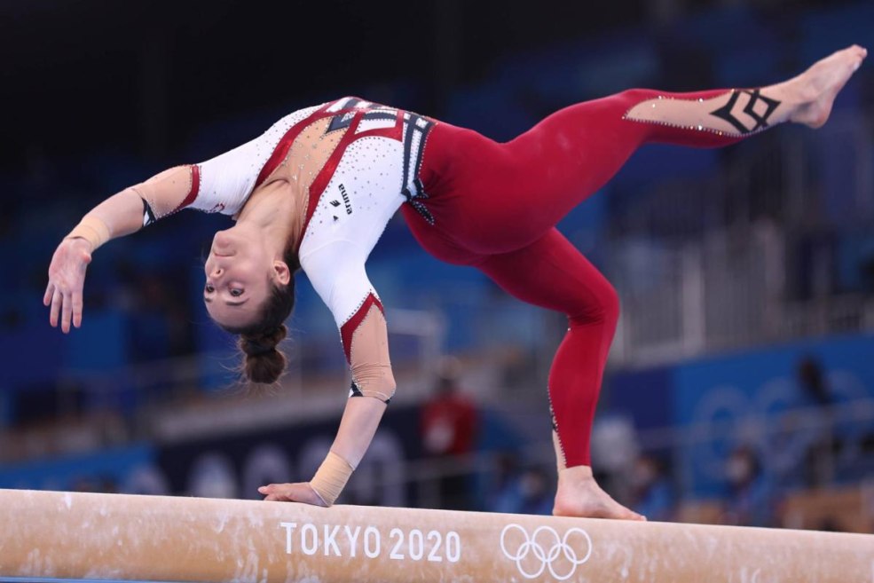 Aliya Mustafina Sports Gymnastique chaude