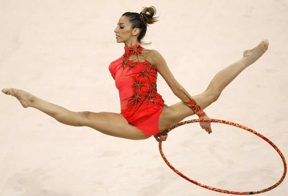 Vecteur de gymnastes gros
