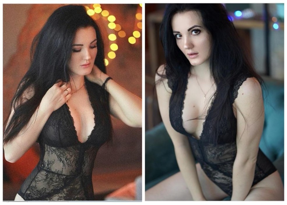 Jeune fille avec de gros seins