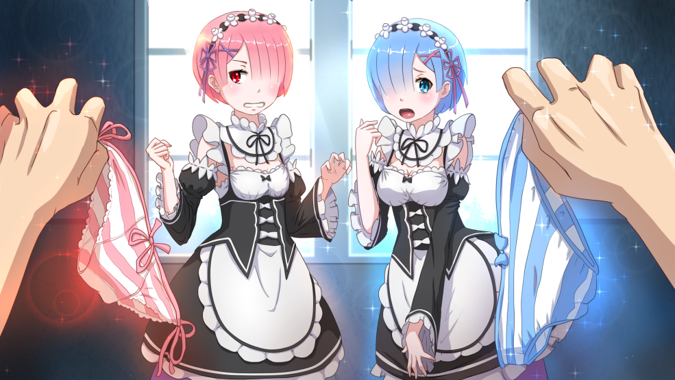 Emilia Rem et Subaru hentai