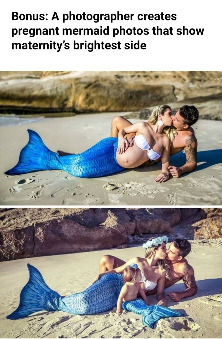 Les sirènes sont de vraies femmes enceintes