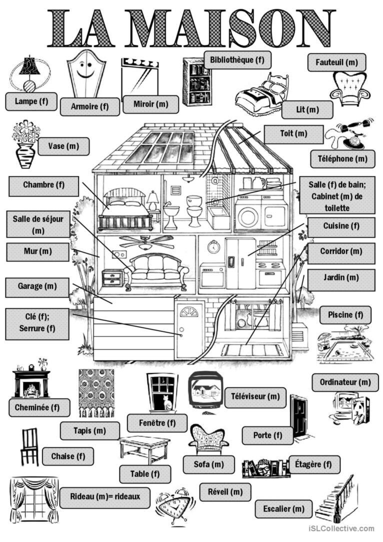 Maison à thème en français
