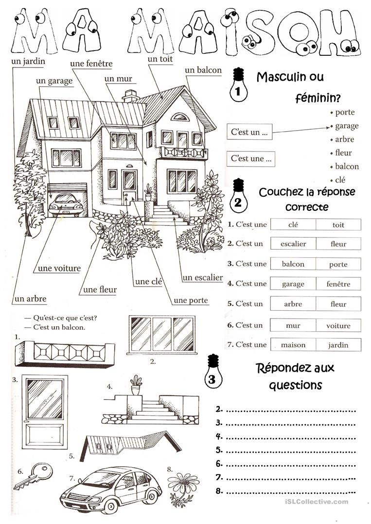 Prépositions dans les exercices français