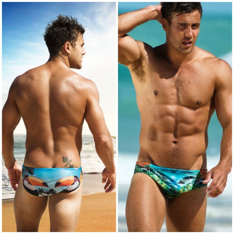 Derevyanko dans les troncs de natation