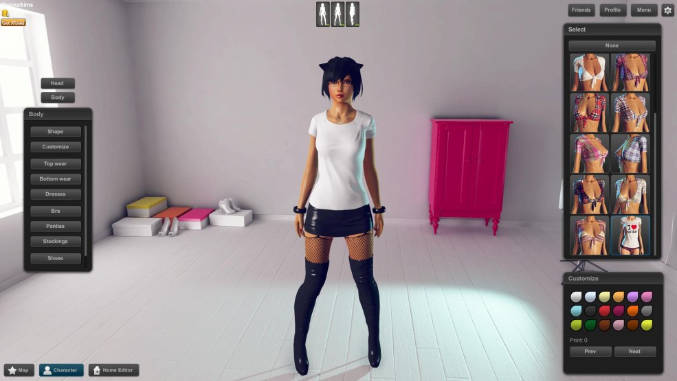 Simal de la vie d'une fille