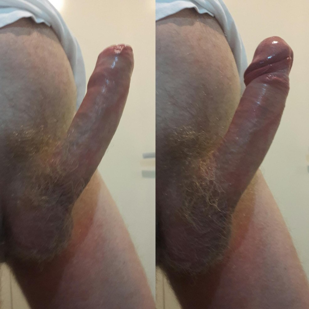 Pinis érection collant gonflé doucement masturbé