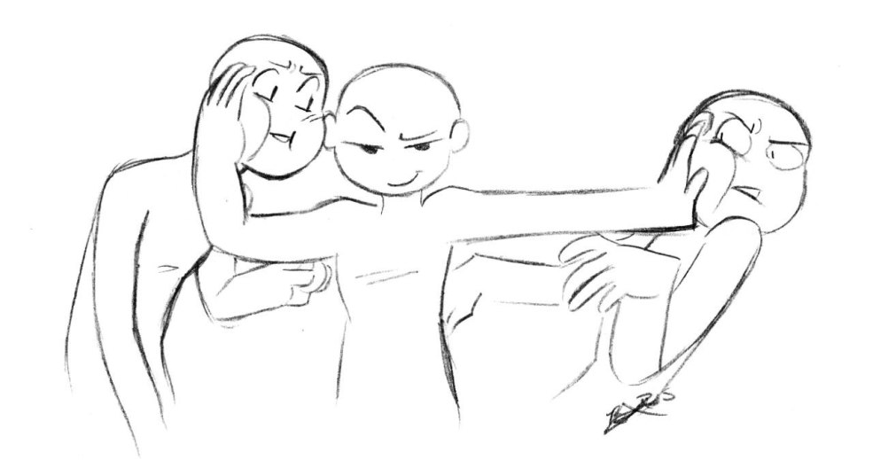 Pose pour dessiner de la jalousie