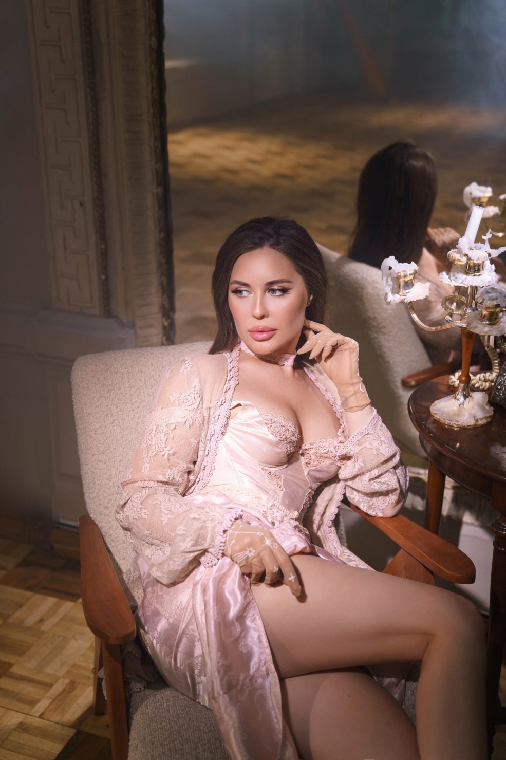 Julia Franz en sous-vêtements