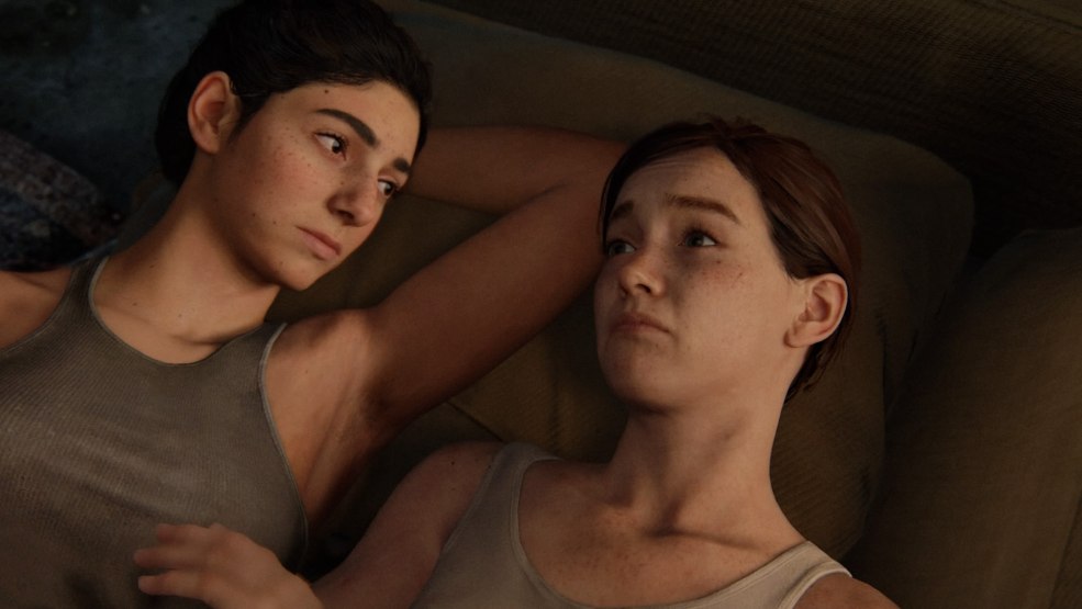Le dernier de nous Ellie et Dina Bed Scene