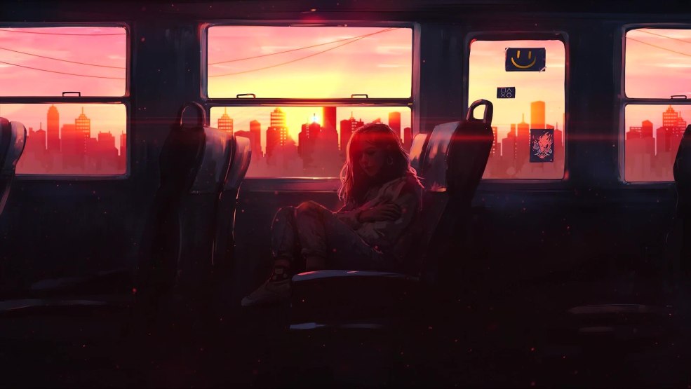 Vue depuis la fenêtre du train