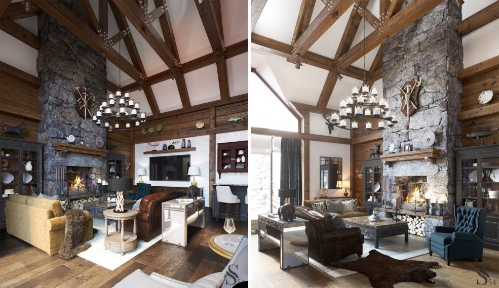 Intérieur néo-chalet