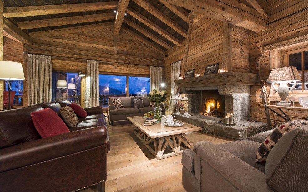 Salon dans le style de la challa alpine
